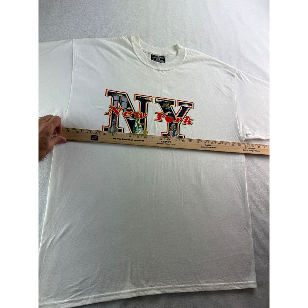 Steve Barrys New York Graphic T Shirt XL Mens White Statue Liberty Empire State - Picture 7 of 16